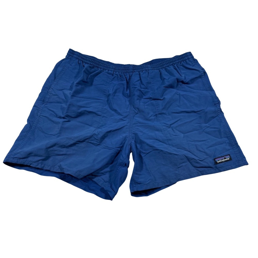 Patagonia Baggies Shorts Mens M Blue 5" Inseam Nylon Hiking Swim Trunk
